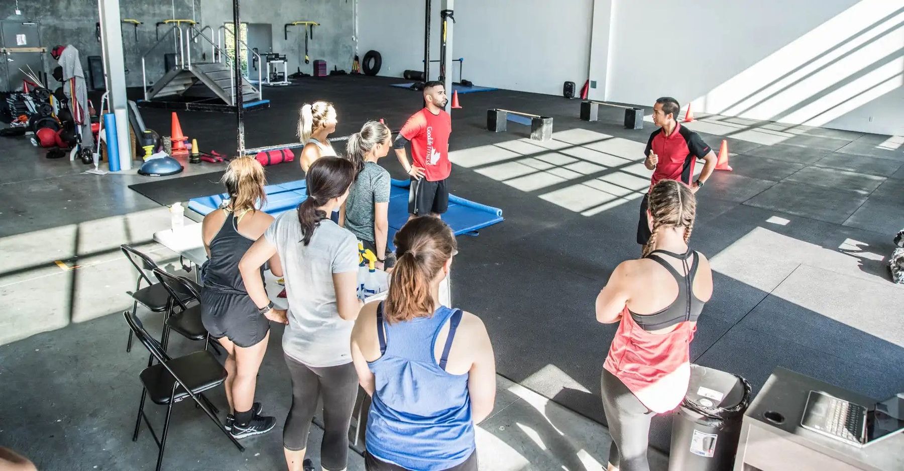 A group training session at Redline Conditioning in Murrayville, Langley